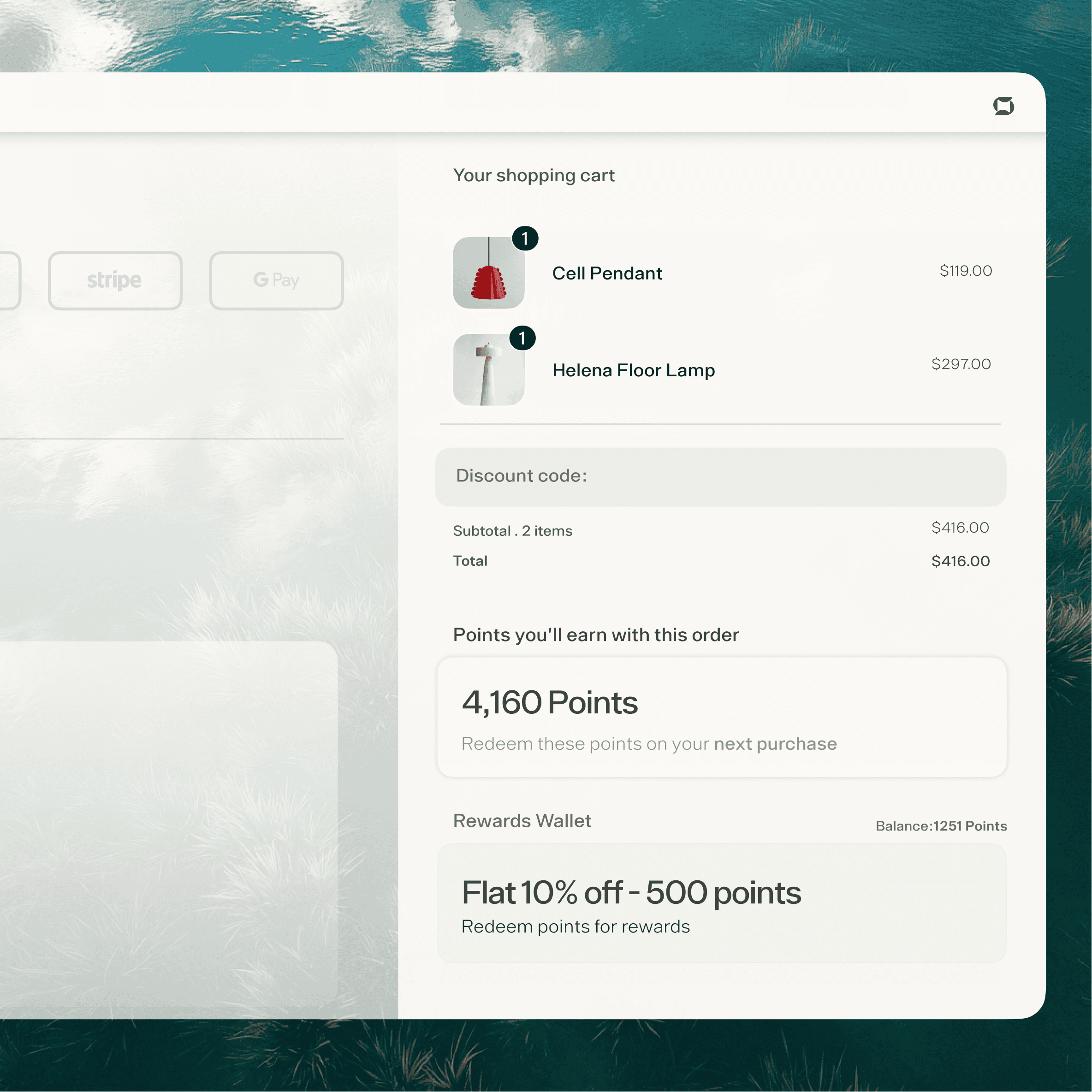 Membership program dashboard showing subscription benefits and perks